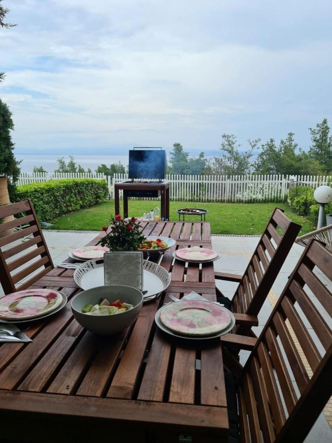 Janis Seaview Villa Néa Fókaia Bagian luar foto