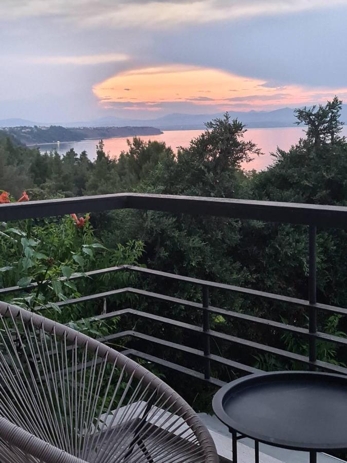 Janis Seaview Villa Néa Fókaia Bagian luar foto
